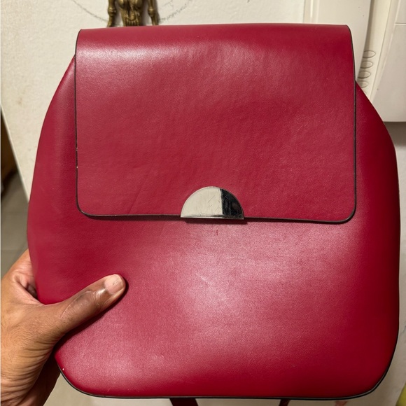 Zara Handbags - Red Zara back pack bag